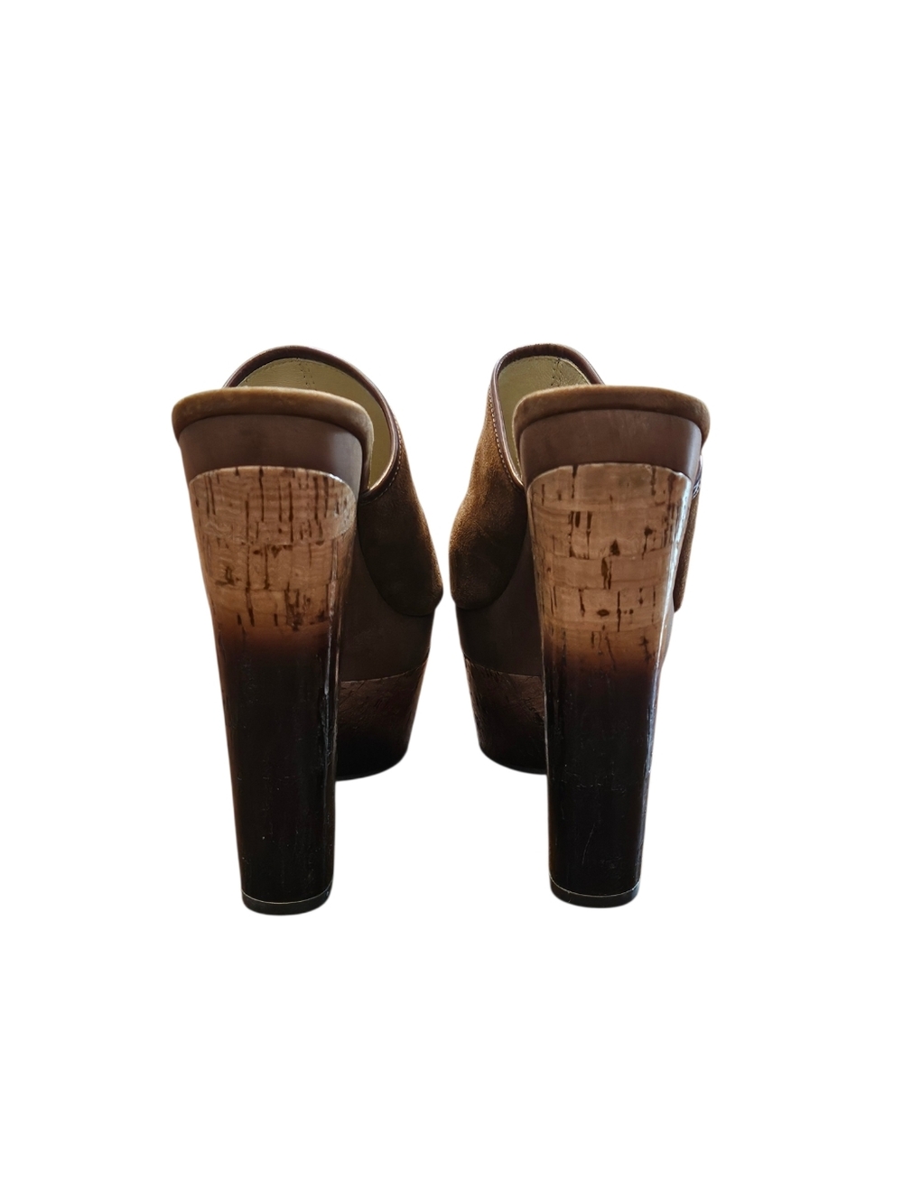 Rachel Zoe Eddie Kid Suede And Patent Lea Platform in Toasted Caramel Brown - Picture 5 of 8